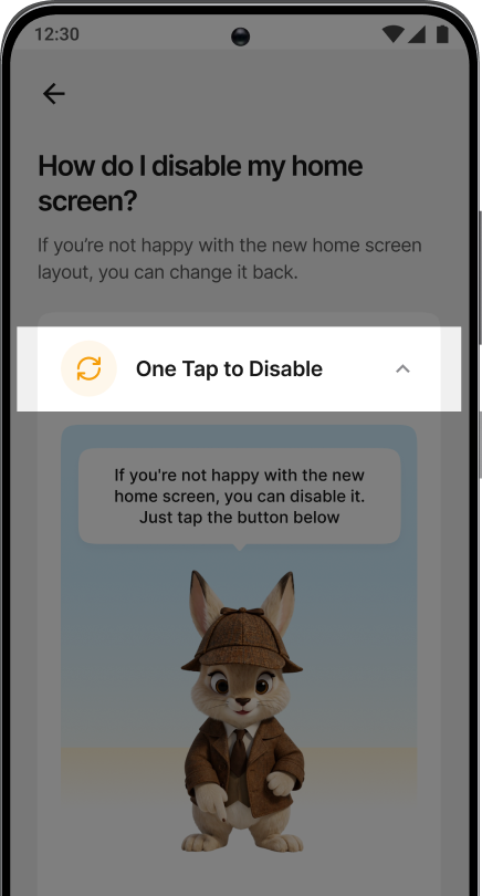 Click One Tap to Disable and expand to read the instructions