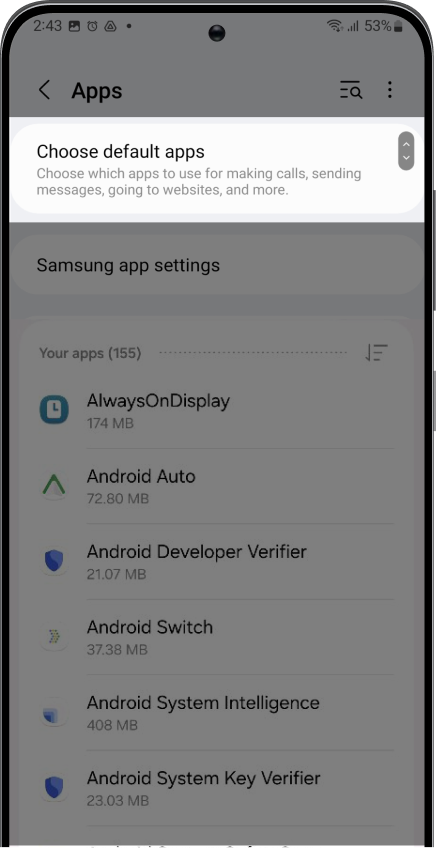 Click on Default apps